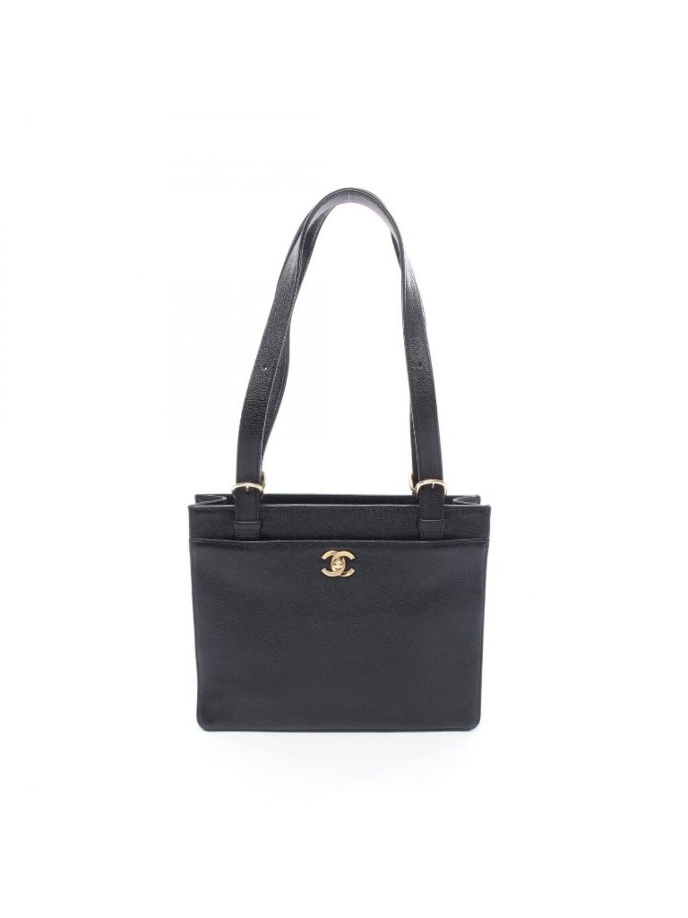 Chanel Tote Bag Black Caviar Leather